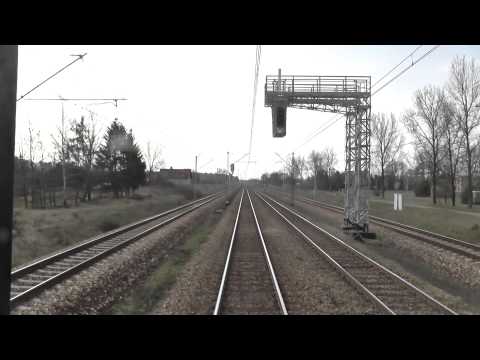 Odcinek Zawiercie - Myszków z tyłu pociągu TLK Doker