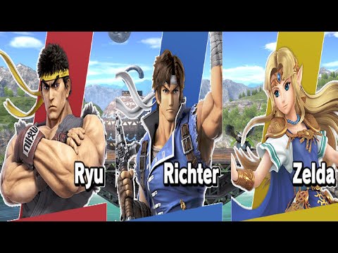 Ryu vs. Richter vs. Zelda (Super Smash Bros. Ultimate)