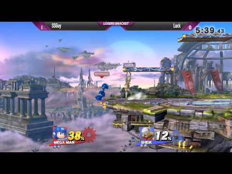 SW12 Smash Wii U - SSGuy (Mega Man) vs Luck (Sheik) - Losers Bracket