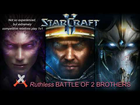 SC2 Gold League Fight: Ruthless TvZ 1v1 Match of 2 Brothers