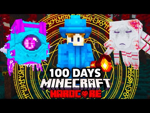 Suev - I Survived 100 Days as a WIZARD in Minecraft Hardcore!