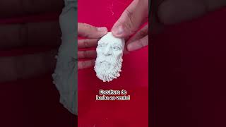 Escultura de Barba ao Vento! com Plastilina! #barba #plastilina #escultura #massademodelar