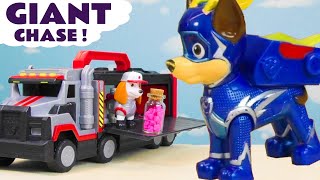 Paw Patrol Chase eats magical candy and grows huge. Why?