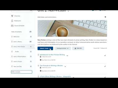 Create An Assignment Instructor