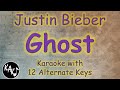 Ghost Karaoke - Justin Bieber Instrumental Lower Higher Female Original Key