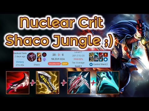 Duskblade Crit Shaco Jungle - S12 Platinum Smurf [League of Legends] Full Gameplay - Infernal Shaco