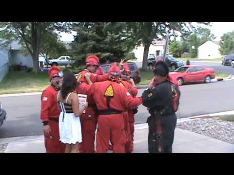 St Paul Vulcans and Sailor brother surprise sister and family at grad party