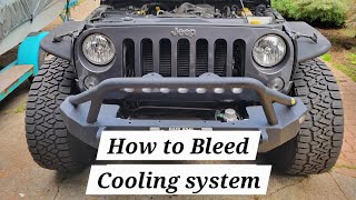 Quick guide on how to bleed your cooling system Jeep Wrangler 2007-2018