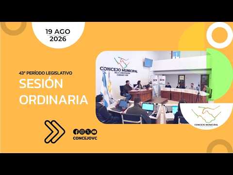 Sesión Ordinaria N20 | 19AGO2026