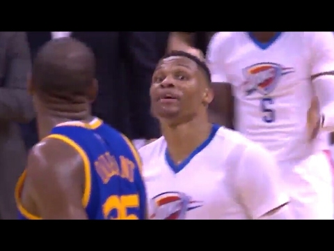 Russell Westbrook and Kevin Durant Exchange Words