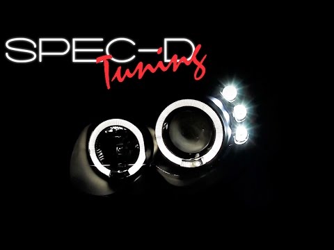 SPECDTUNING DEMO VIDEO: 2003-2005 DODGE NEON HALO LED PROJECTOR HEADLIGHTS