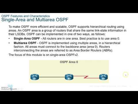 CCNA 7 ENSA Enterprise Networks, Security and Automation- Module 1 Single Area OSPF