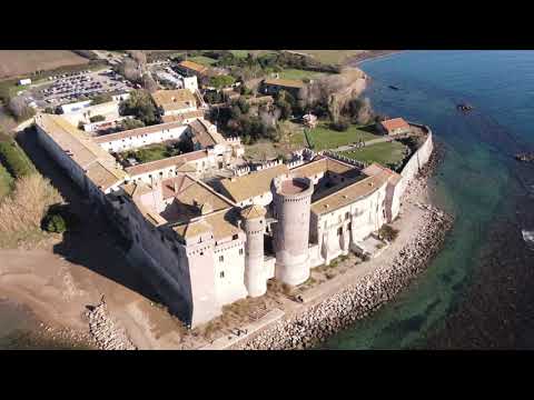 Castello di Santa Severa in volo col drone DJI Mavic Mini