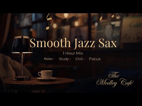 Late-Night Smooth Jazz Sax (1 Hour Mix) | Relax • Study • Chill • Focus | The Medley Café