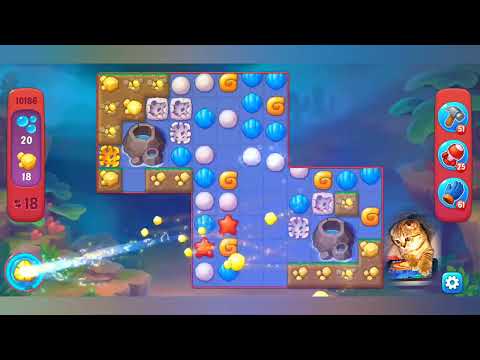 Fishdom 2022, no Boosters,  10186  level  -  прохождение без бустеров,  10186  уровень.