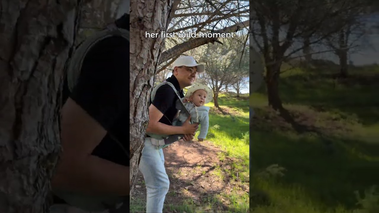 She Saw Them… 🦌 A Core Memory Moment #baby #dad #dadlife #family #parenting #babies #cute