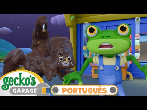 Eric Sujo de Lama! | Garagem do Gecko em Português | Desenhos Animados