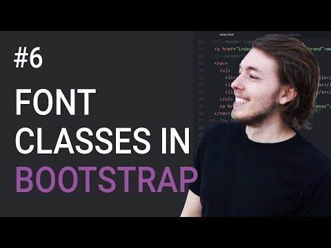 6 Font classes in Bootstrap 3 Learn Bootstrap 3 front end programming