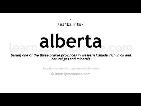 How to pronounce Alberta | English pronunciation