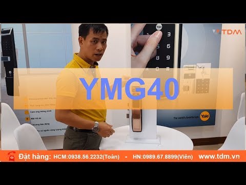 TDM.VN | Hướng dẫn chi tiết khóa cửa điện tử vân tay Yale YMG 40 màu đồng đỏ