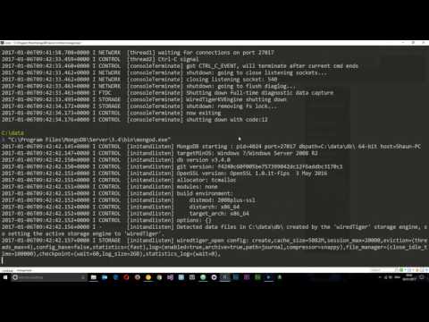 MongoDB Tutorial 2 Installing MongoDB Locally