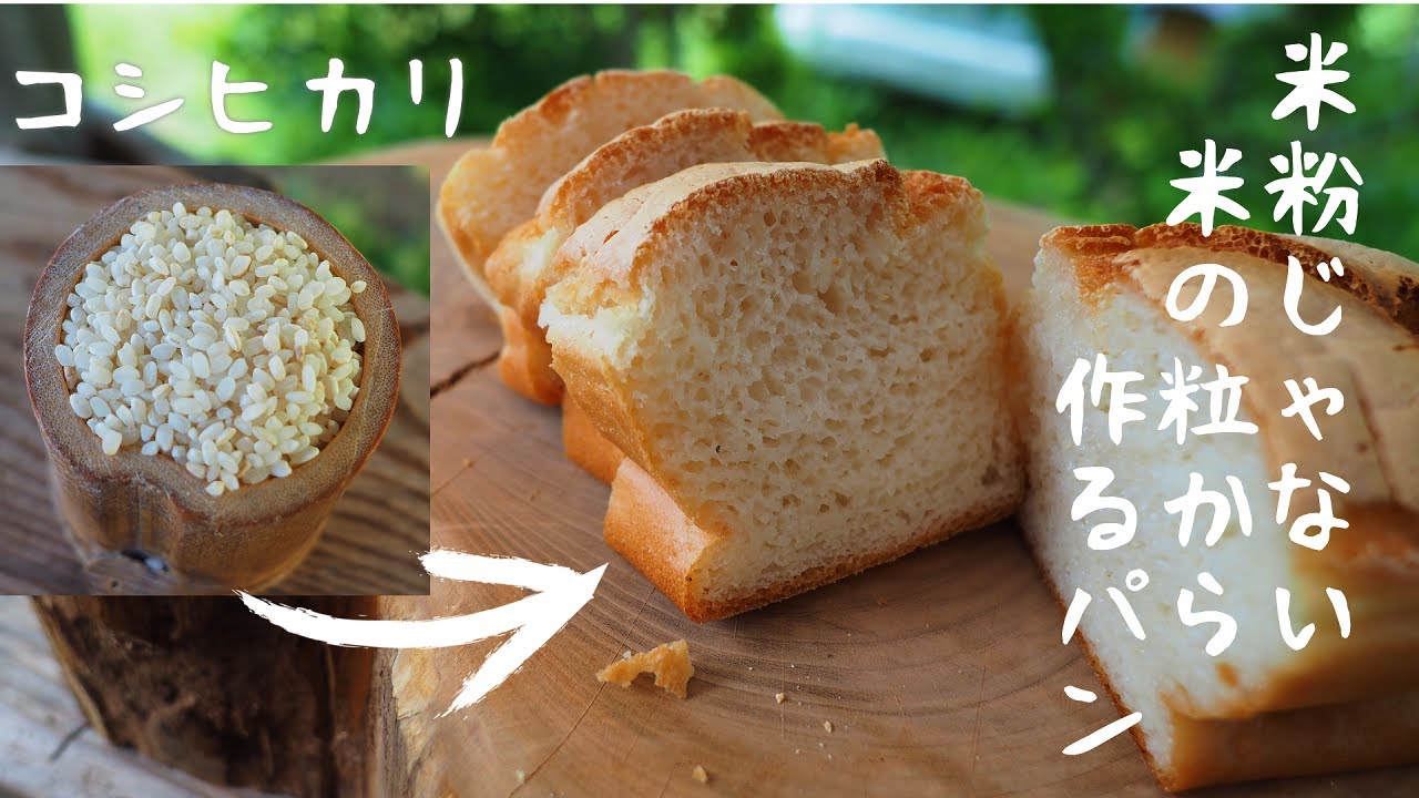 家にあった普通のお米から、パンを作る！！＜生米パン、グルテンフリー＞｜ろん農園 ron-nouen Channel