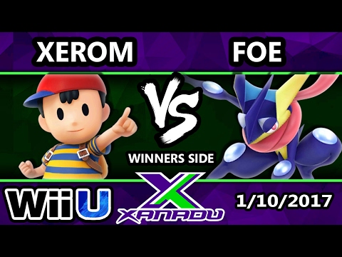 S@X 184 - Xerom (Ness) Vs. FOE (Greninja) - SSB4 Tournament - Smash for Wii U - Smash 4