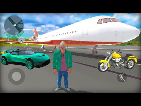 Airplane Motorbike and Cars Huge Open World Simulator - Go to Car Driving - Android IOS Gameplay.
