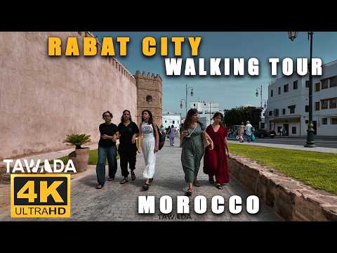 RABAT City 4K UHD Walking Tour, Morocco 🇲🇦