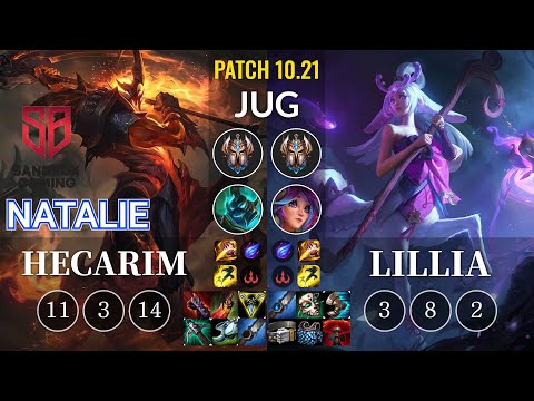 SB Natalie Hecarim vs Lillia Jungle - KR Patch 10.21
