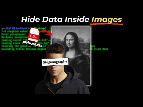How Hackers Hide Data Inside Pictures | Steganography - Kali Linux