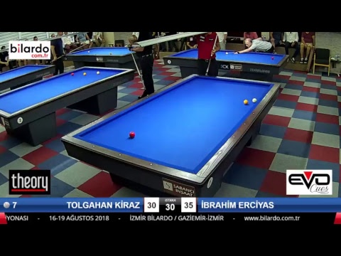 TOLGAHAN KİRAZ & İBRAHİM ERCİYAS Bilardo Maçı - İZMİR BİLARDO 3 BANT TÜRKİYE ŞAMPİYONASI-3. Tur