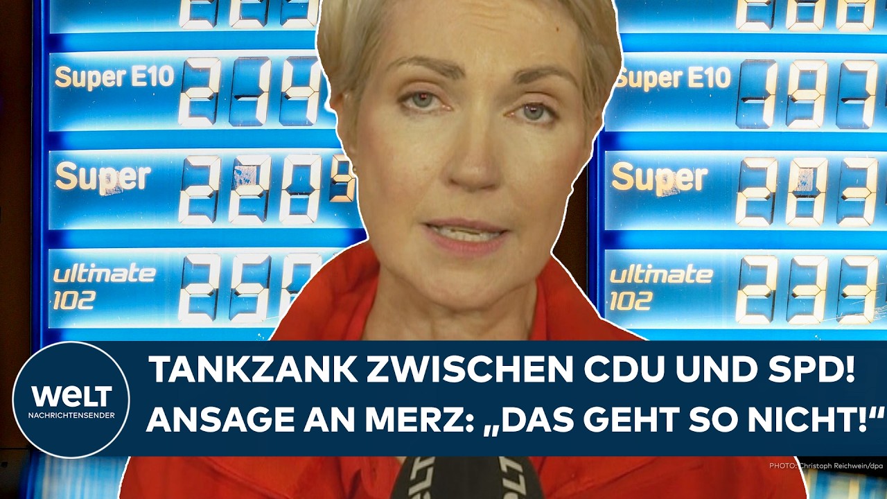 SPRITPREIS-SCHOCK: Tankzank zwischen CDU und SPD! brutale Ansage an Merz: "Das geht so nicht!"