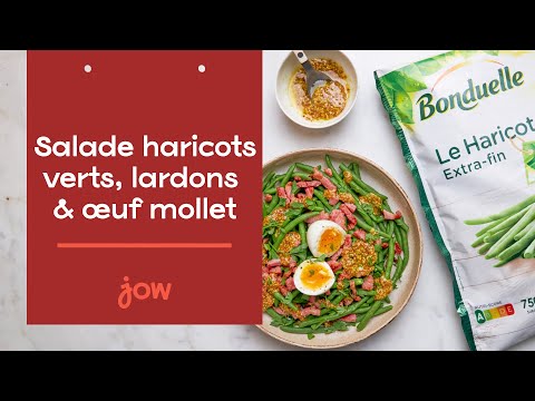 Recette Salade tiède de haricots verts et œufs mollets