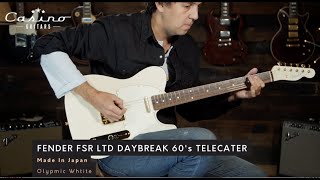 Video thumbnail for 2019 Fender LTD Daybreak Telecaster Olympic White by Casino Guitars