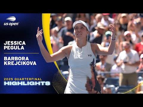 Jessica Pegula vs. Barbora Krejcikova Highlights | 2025 US Open Quarterfinal