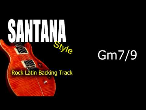 Rock Latin Santana Style Guitar Backing Track 121 Bpm Highest Quality