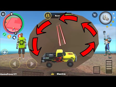 Rope Hero: Vice Town (Transformer Truck Stunt in Deep Satellite Tower) Well of Death - Gameplay HD