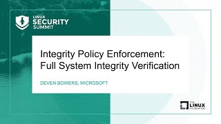 Integrity Policy Enforcement: Full System Integrity Verification - Dev