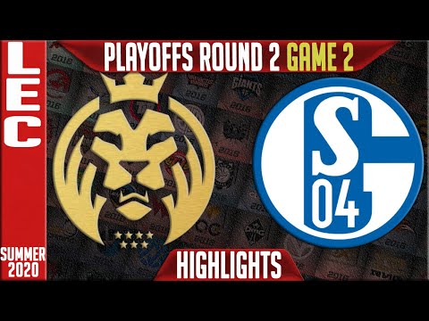 MAD vs S04 Highlights Game 2 | LEC Playoffs Summer 2020 Round 2 | MAD Lions vs Schalke 04 G2