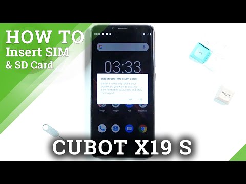 How to Insert SIM and SD in CUBOT X19 S | Install SIM and Memory Card