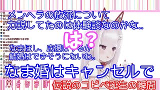 【切り抜き】配信中に5chスレを見に行き、とんでもない書き込みを発見しコピペ化してしまうなまほしちゃん【#なま婚はキャンセルで】
