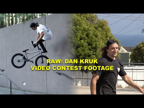 RAW: DAN KRUK VIDEO CONTEST FOOTAGE (BMX)