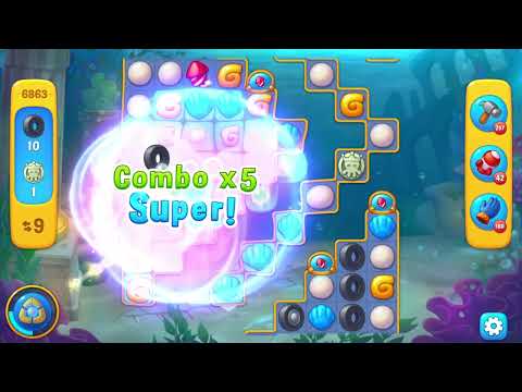 Fishdom 6863 Level - 20 moves - NO BooSTERS