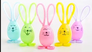 Plastic Egg Bunnies | Plastic Easter Egg Bunny Craft