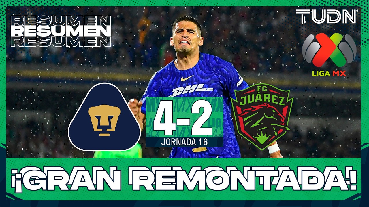 Pumas UNAM vs Juárez Highlights
