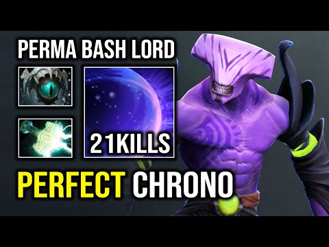 IMBA Perfect Chrono 10K MMR Faceless Void Perma Bash Max Attack Speed Dota 2