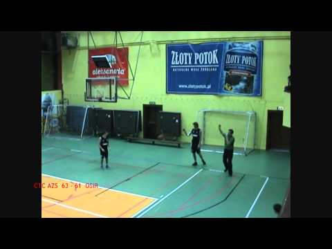 Liga Okręgowa Koszykówki 2010/2011 CTC AZS Polit.Częstochowska II - OSiR Kłobuck 4 kwarta