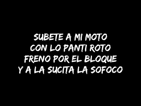 CHIMBALA X ANGEL DIOR - SUBETE A MI MOTO (LETRA)