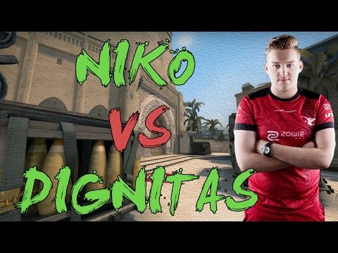 CSGO: POV mouz NiKo vs dignitas (25/14) mirage @ ECS Season 2 EU